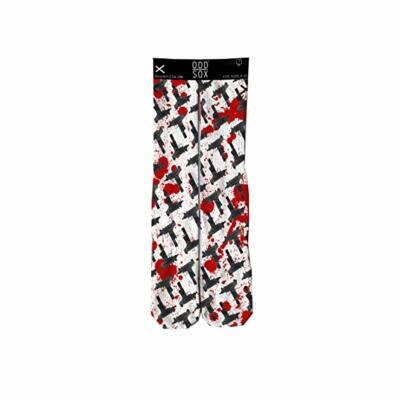 Odd Sox Mini Uzi Guns Blood Urban Gangsta Weiße Unisex Crew Socken OSHOL15WUZI