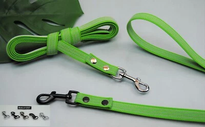 Bullyzei Leine gummiert 20mm Limette Neon Schleppleine Trainingsleine Grip IGP