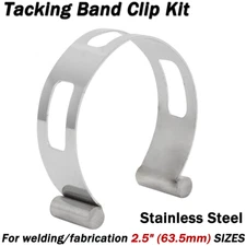 Exhaust Pipe Tacking Band Clip Kit for welding & fabrication 2.5"(63.5mm) SIZES