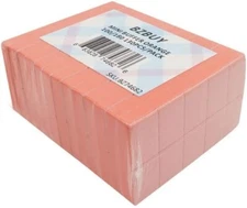 Bzbuy Nail Mini Orange Buffer Block File 100/180 Grit 2 Sided (130 Count)