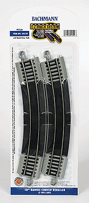 Bachmann HO E-Z Spur + Neusilberschiene & graues Straßenbett 18 Zoll Radius Rerai 44529 - Bild 1 von 1