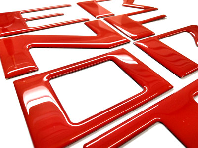 FOR NISSAN FRONTIER 2022-24 RED 3D RAISED DOMED FRONT GRILL LETTER US MADE