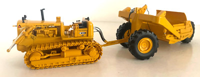 1:50 Allis-Chalmers HD-21 Crawler With Ejector Scraper By First Gear