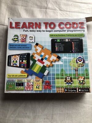 Learn to Code Kit, four color guidebooks fun, easy way to begin programming code