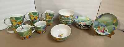 ''CASTLES'' 22 PCS. PORCELAIN TABLE WARE, UNIQUE