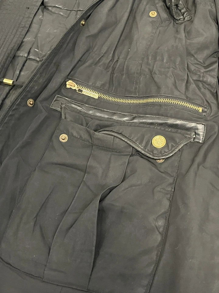 COOGI Jacket Womens Large Hooded Faux Fur Coat Black Long Sleeve N292 - Image 2 of 4