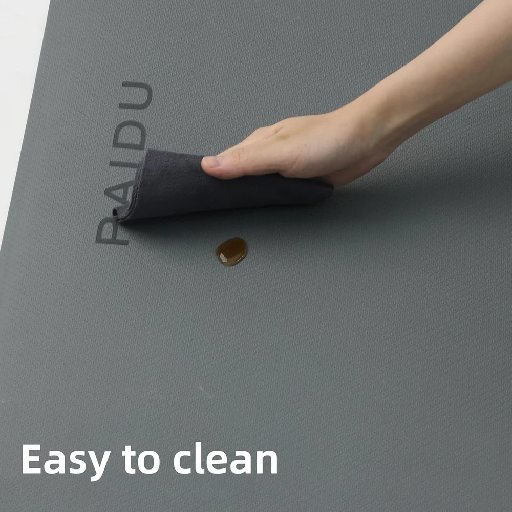 Non-Slip Extra Thick High Resiliency Professional POE Yoga Mat Anti-Tear