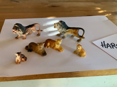 ALTFIGUREN 70 er Jahre ORIGINAL FAMILIE Löwe dunkel