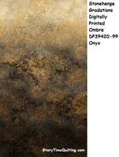 Stonehenge Gradation Ombre Cotton Quilt fabric BTY Northcott Onyx Brown 39420-99
