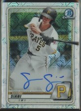 Sammy Siani 2020 Bowman Mega Box Mojo Refractor AUTO AUTOGRAPH RC Rookie Card