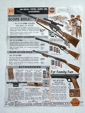 Vintage Daisy BB Gun Sales Brochure w/ 7 Models
