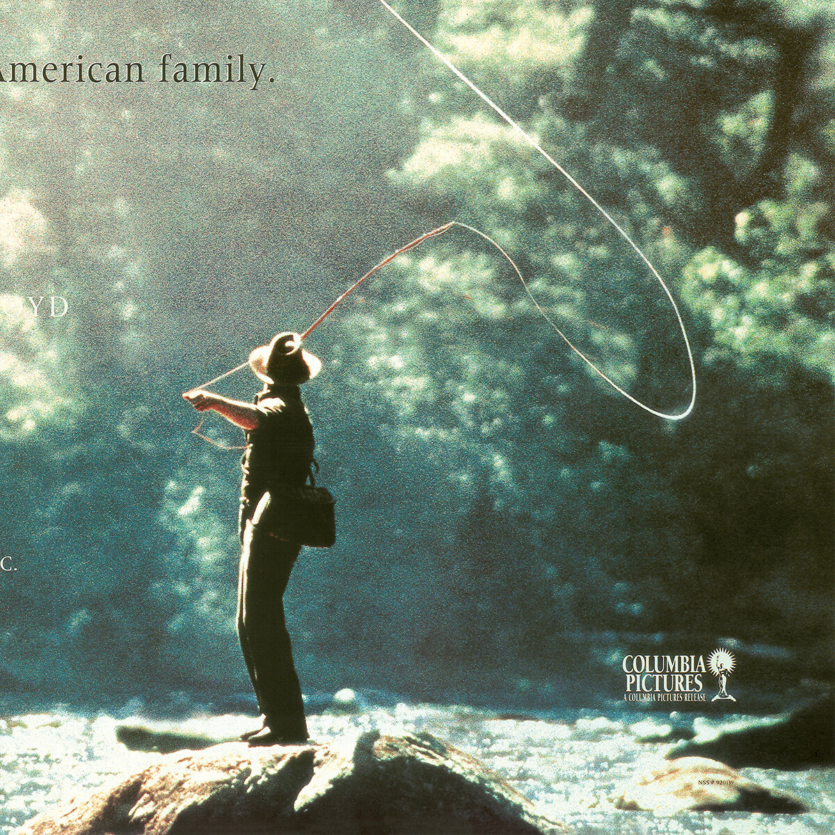 27W"x40H" A RIVER RUNS THROUGH IT OFFICIAL MOVIE POSTER BRAD PITT