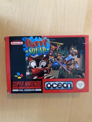Putty Squad Box Only Snes Super Nintendo Sammlung Lot Near Mint Pal NOE Top