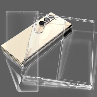 Premium Clear Soft Screen Protector Hard PC Cover Case f Samsung Galaxy Z Fold 6