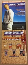 AARON CARTER Promo CARDSTOCK Paper COUNTER DISPLAY of 2002 CD Backstreet Boys