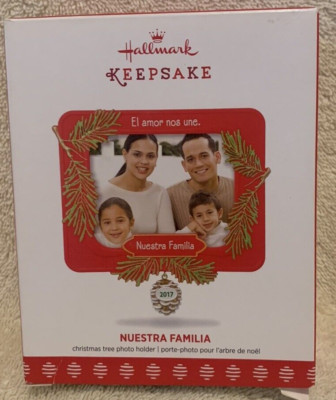 2017 Hallmark Keepsake Nuestra Familia (Our Family) Photo Holder Ornament - NEW
