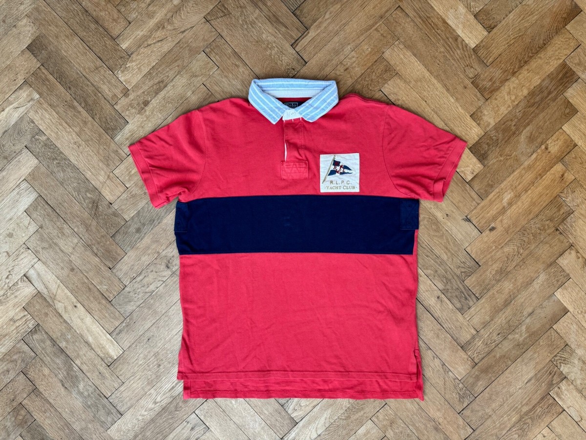 Vintage Polo Ralph Lauren RLPC Yacht Club Red Polo Shirt