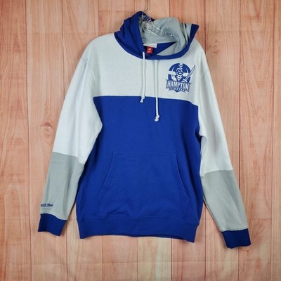 Mitchell & Ness Mens Hoodie Sz Medium White Blue Desert Cactus Hampton NWOT