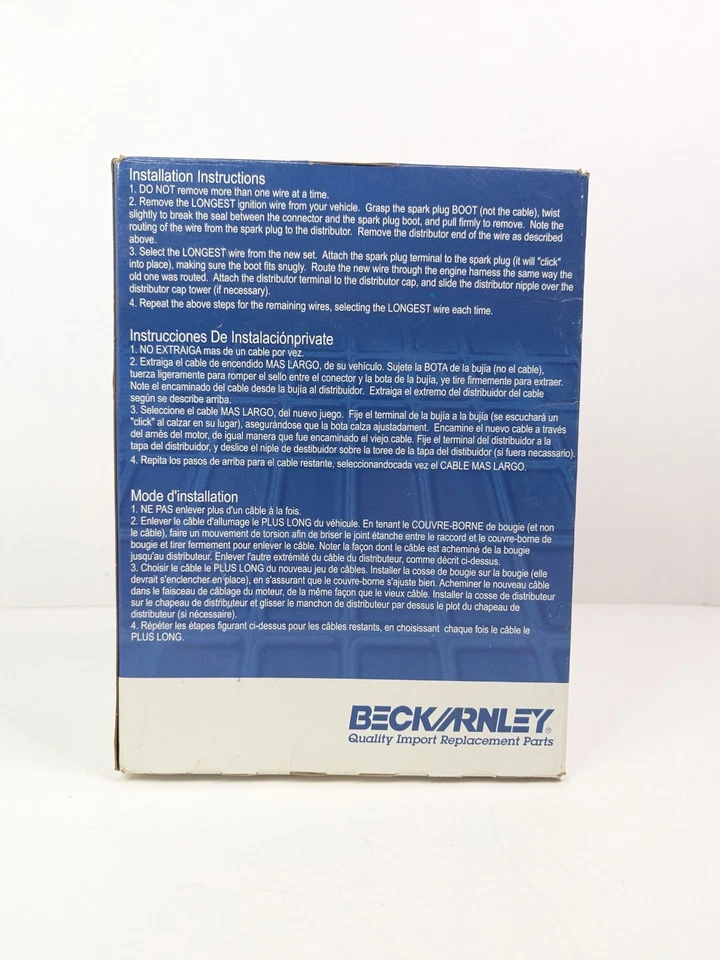 Beck Arnley 175-6219 火花塞线套装 适合 05-11 斯巴鲁型号 正品 全新 — 第 3/4 张图片