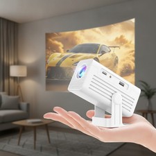 4K Mini Projector with WiFi  Bluetooth   Smart Android 11, Portable Design