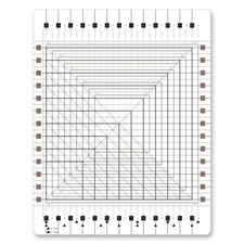 Premium Slotted Acrylic Quilting Ruler Template - Extra-Large Non-Slip Design fo