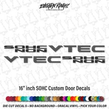 Sohc Non Vtec Door Decals Ek Eg Ef Vinyl Jdm Decals Sticker D17 D16 D15 D Series