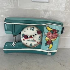 ALLEN DESIGN BABY LOCK SEWING MACHINE WALL CLOCK Works