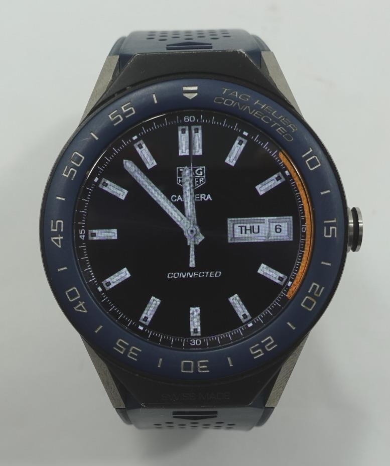 TAG HEUER SBF8A8012 CONNECTED 011V 45MM Titanium Watch - Silver