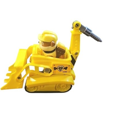Paw Patrol Rubble Bulldozer Vehicle with Removable Figure Yellow 06 Spin Master