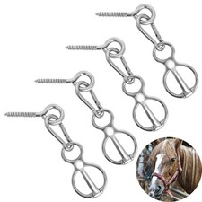 Horse Tie Ring, Upgraded 4 Sets Horse Tack and Supplies 304 Stainless Steel Safe
