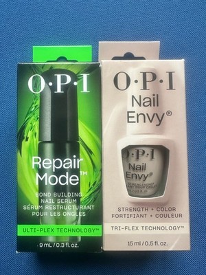OPI Repair Mode Serum + Tri-Flex Nail Envy Strengthener Polish Combo, Pick Color