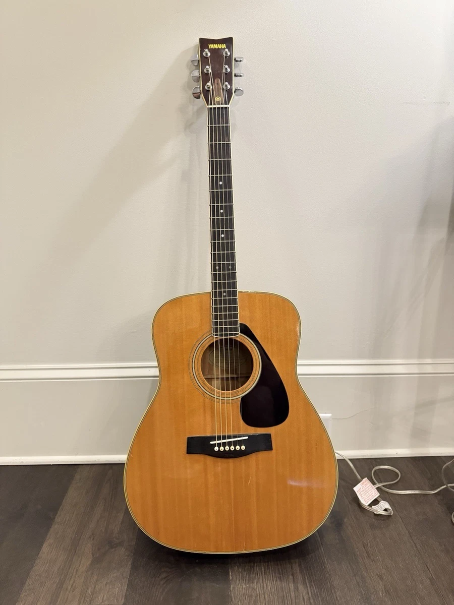 VTG Yamaha FG-340 Acoustic Guitar 3-Piece Back Japan Tuners Jumbo
