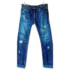 RRL Baltimore Buckleback Distressed Jeans 28x34 Johnny Depp Vintage F/S