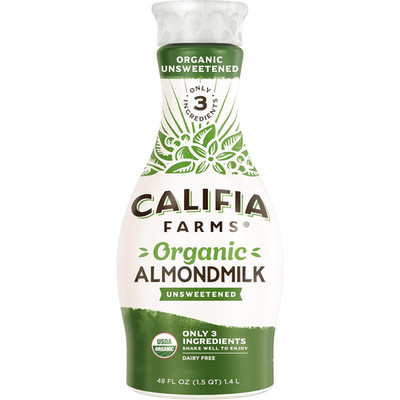 - Organic Unsweetened Almond Milk, 48 Oz, Dairy Free, Keto, Vegan, Plant Based, 