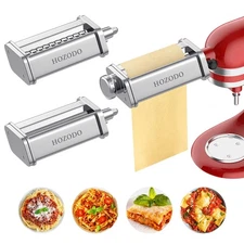Pasta Attachment Mixer, Includes Sheet Roller, Spaghetti Fettuccine Cutter 3Pcs