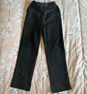 George Boys Grey Trousers 7-8 Years Polyester Elasticated Waist Button - Image 1 of 2