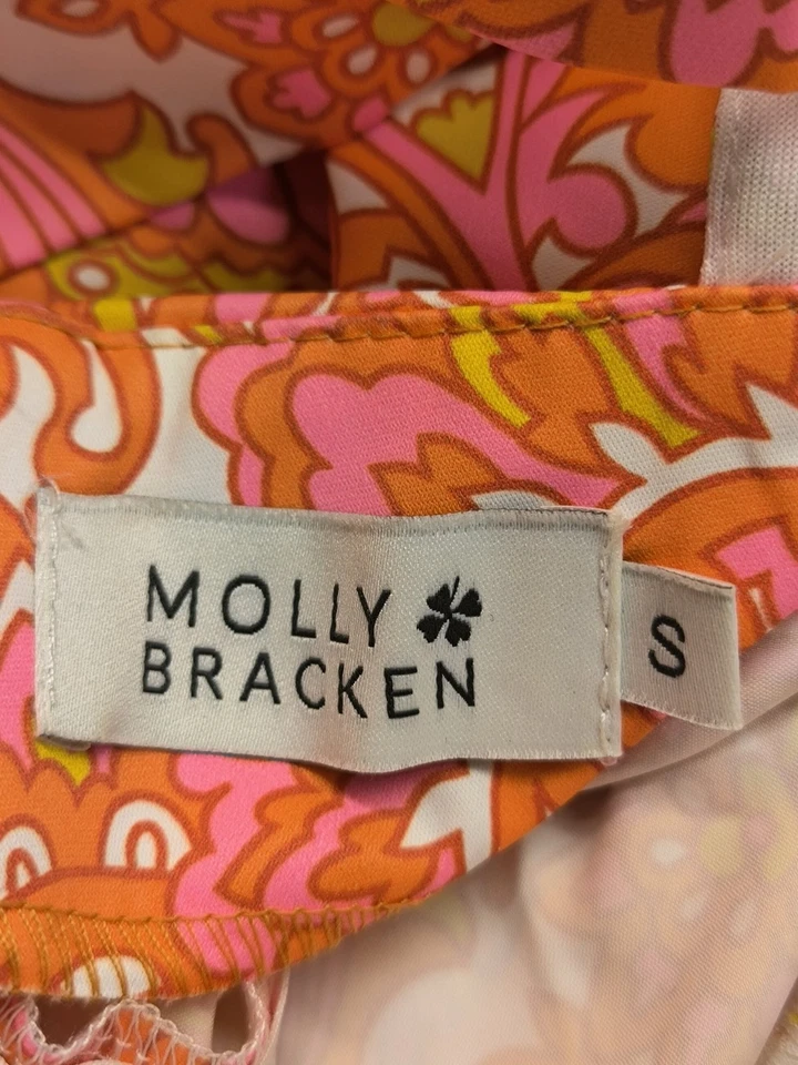 MOLLY BRACKEN Robe de cocktail Dames Robe T EU 36 rose-orange clair-blanc - Photo 4/4