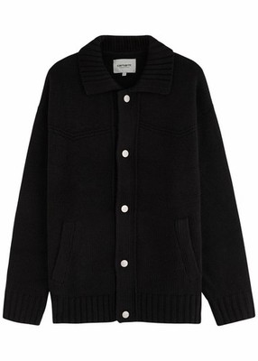 with tags Carhartt WIP Work in Progress Santa Fe Cardigan Black Sz Small G2U