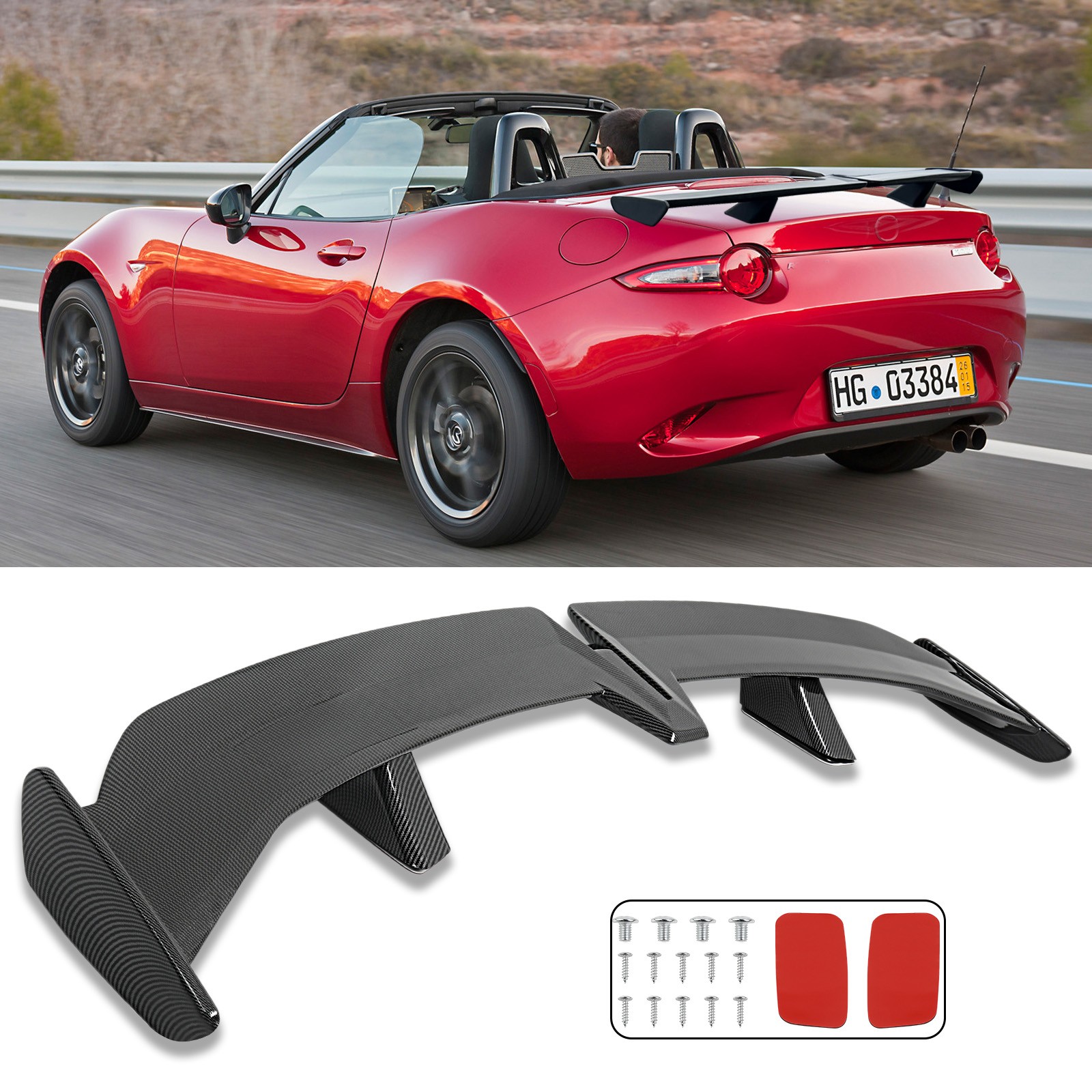 For Ferrari California T 54" PRO Rear Wing Trunk Spoiler Race Wing Carbon Fiber