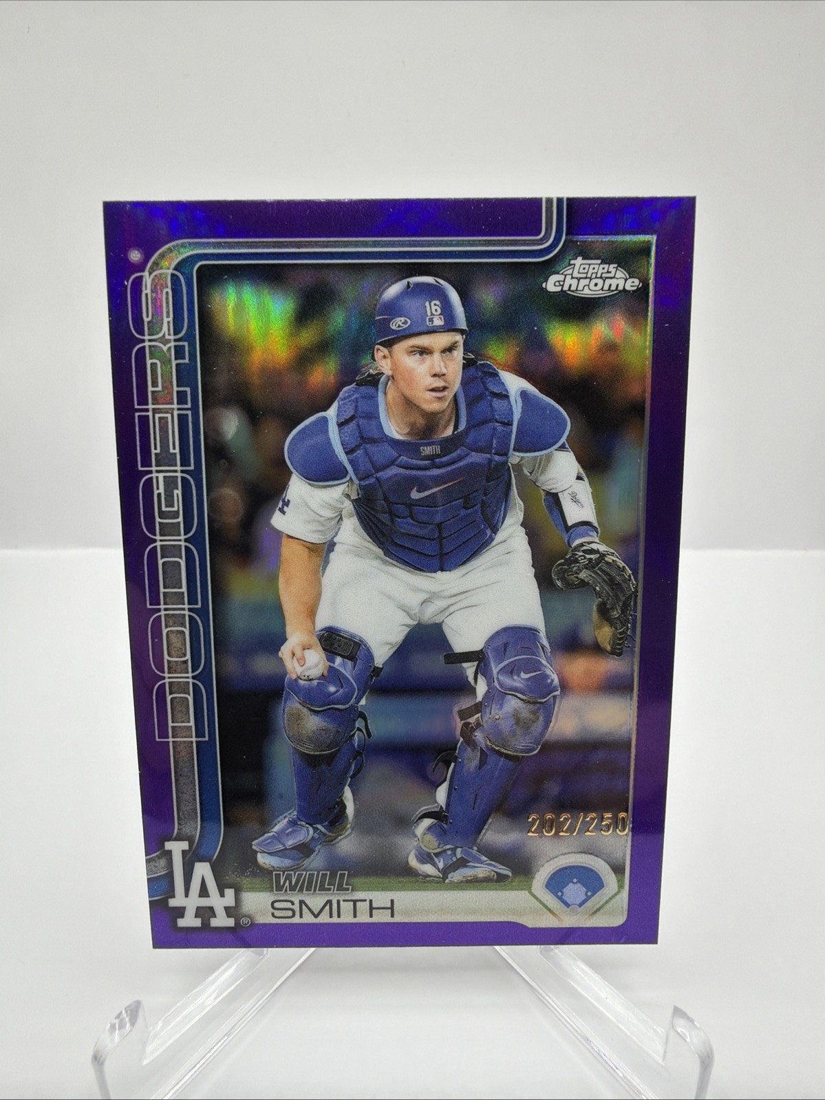2025 Topps Chrome Update Will Smith #USC196 Purple Refractor /250