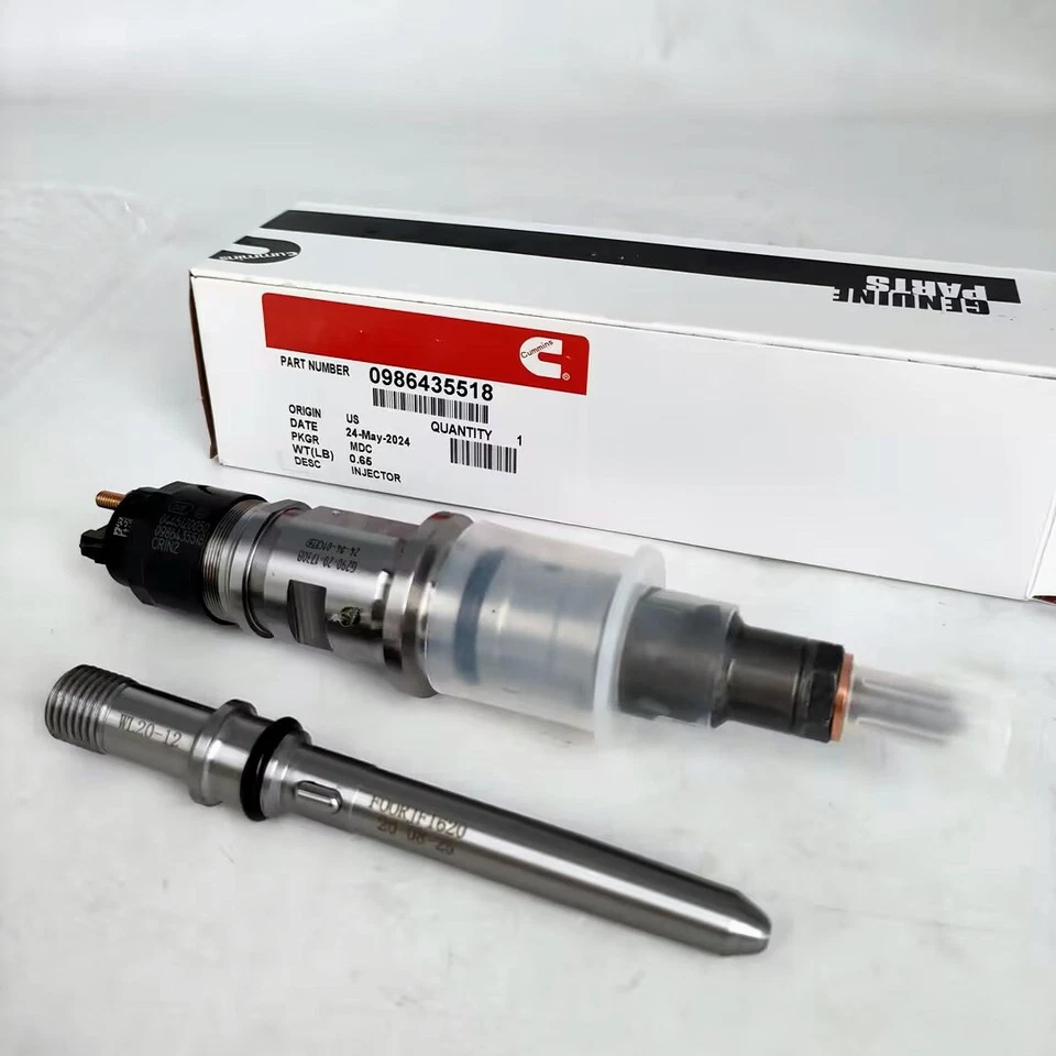 6x Inyectores de combustible diésel OEM con tubo para Ram 2500 3500 Cummins 6,7 L 2011 2012 Foto 4 de 4