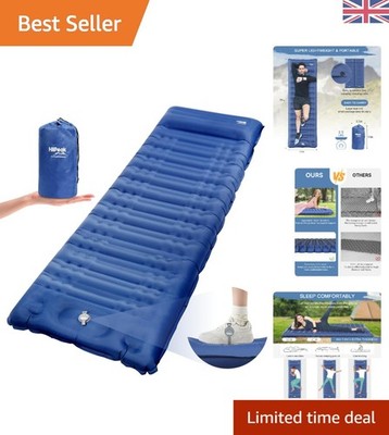 Isomatte - Ultraleichte aufblasbare Isomatte mit integrierter Fußpumpe, Du...