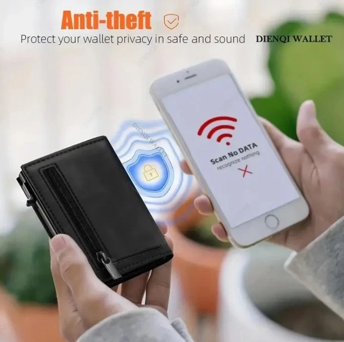 📈💲 Herren Geldbörse - Smart Wallet Mit RFID-Schutz, Slim Wallet, Portmonee, - Bild 2 von 4