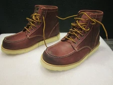 NIB EASTLAND 7241-10D MENS LUMBER UP OXBLOOD DARK MAROON MOC TOE WORK BOOTS 11.5