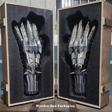 The Lord of the Rings Sauron 1:1 Metal Steel Hand Armor Wearable Gloves Cosplay