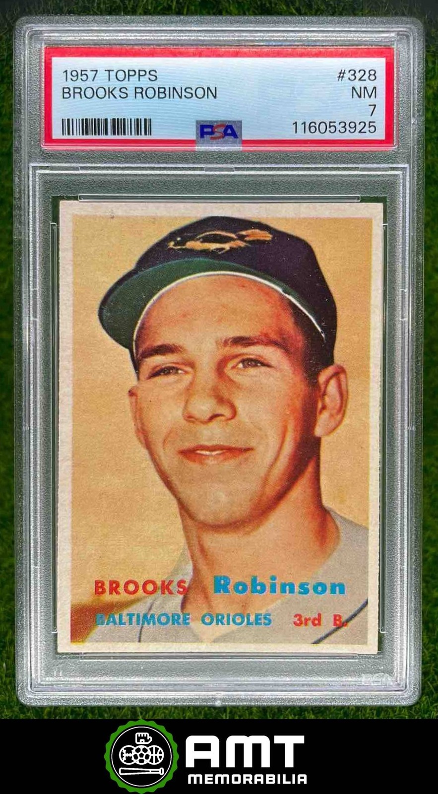 116053925 1957 Topps #328 Brooks Robinson RC Baltimore Orioles PSA 7