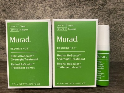 New 2 x 5ML Murad Resurgence Retinal ReSculpt Overnight Treatment Serum