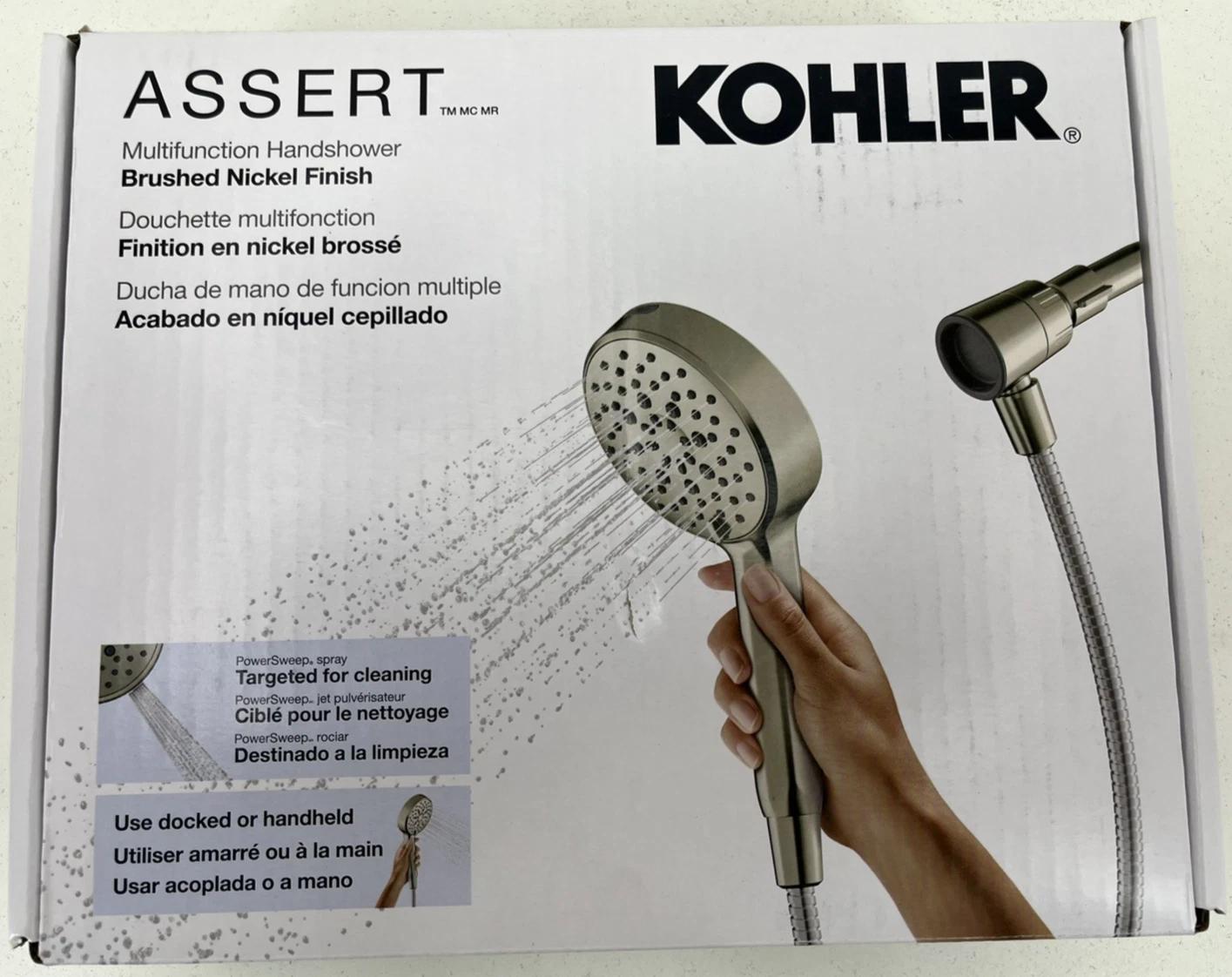 Kohler Assert Multifunction Handshower 1.75GPM R38755-G-BN – Brushed Nickel