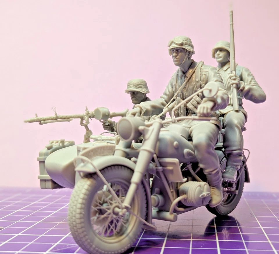 Deutsche Wehrmacht BMW R75 Gespann Scale 1/16 - Bild 3 von 4