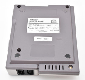 Nintendo New Famicom FC Console Controller Adapter Set Tested NES Gray Japan JP